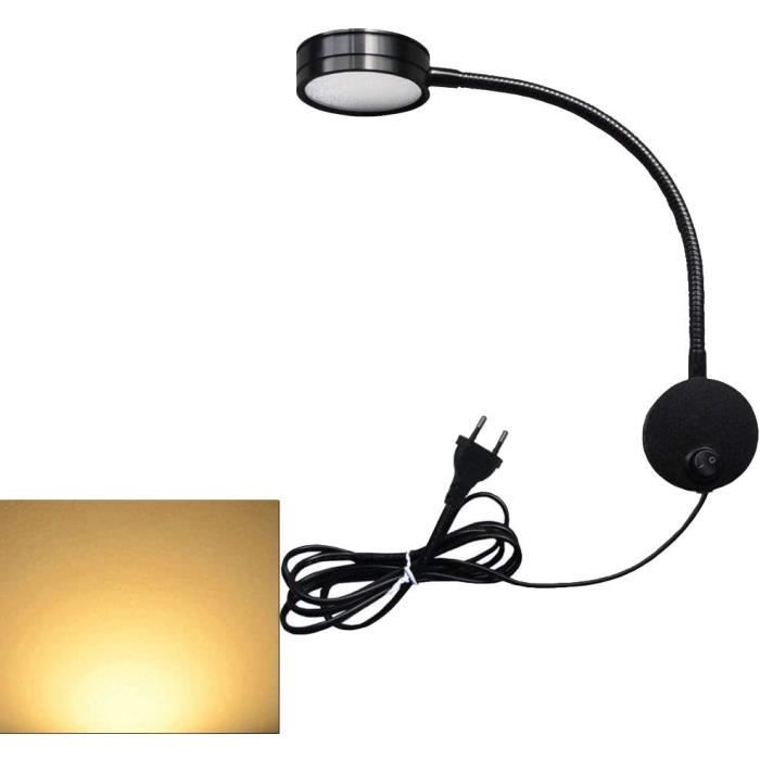 5W Eu Plug Lampe De Lecture Flexible Lampe De Chevet Led Avec ...