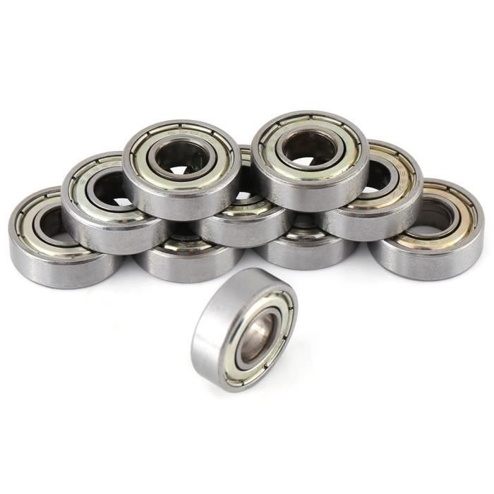 Lot De 20 Roulements à Billes 698ZZ - 8x19x6 Mm - Double écran Chrome Acier Z2 - Neuf