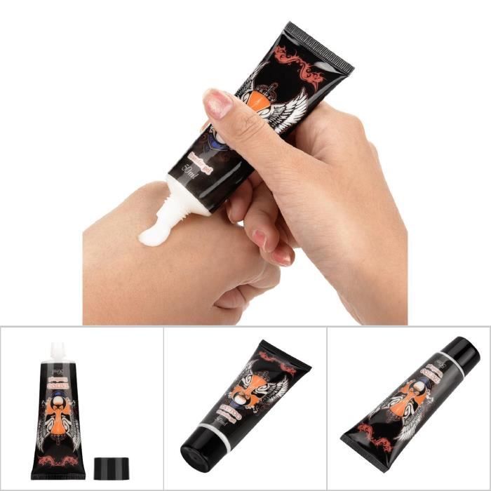 Crème De Transfert Tatouage + 10 Feuilles Stencil - Gel Transfert Précis Pour Tatoueurs Débutants & Pros, Adhérence Forte