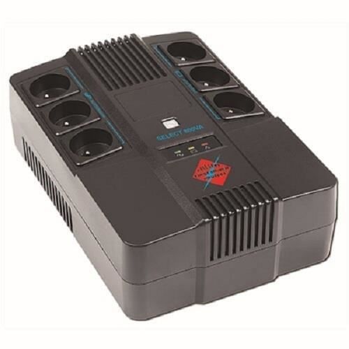 ONDULEUR FIRST MOVER SELECT 6 PRISE 800VA 480W AFFICHE LED 6 PRISES FRANCAISES(3+3) 1x12V/9Ah