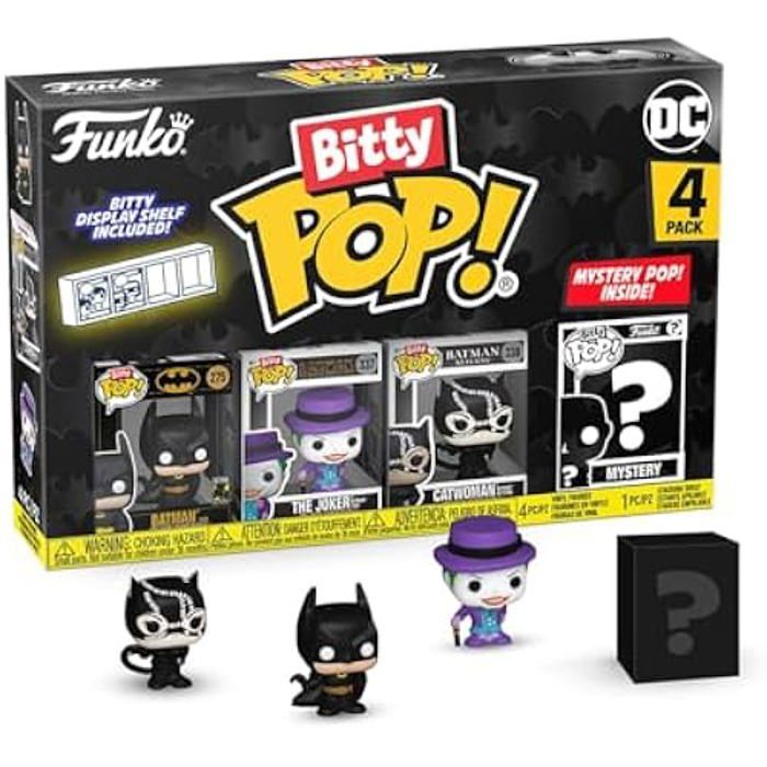 Figurine Funko Bitty Pop! Batman 85th 4PK + Mini Figurine Mystère 22 cm DC Comics - vue 1