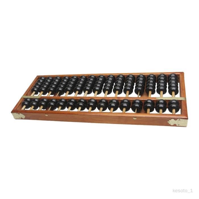 Boulier Vintage Larcele 9 Colonnes - Abacus En Bois Laqué Pour Calcul