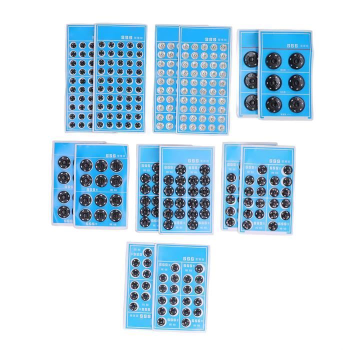 Boutons Pression Motifs étoile Noir Gun Métal - Lot De 20 Sets - Diamètre 20 Mm - Neuf
