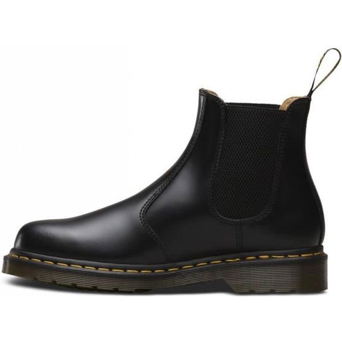 Boots Dr. Martens Chelsea 2976 - Homme - Cuir - Noir - Semelle à coussin d'air