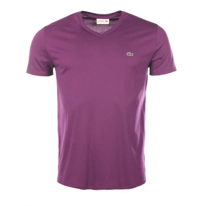 lacoste purple t shirt