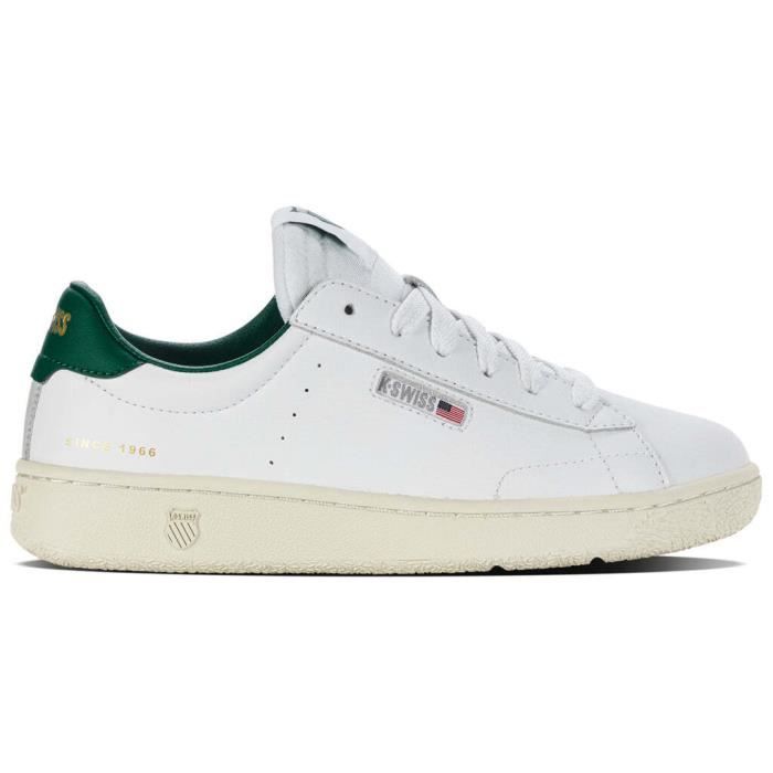 K-SWISS Baskets femme K-Swiss Slammklub CC - K-SWISS - Blanc - Synthétique - Lacets - Plat