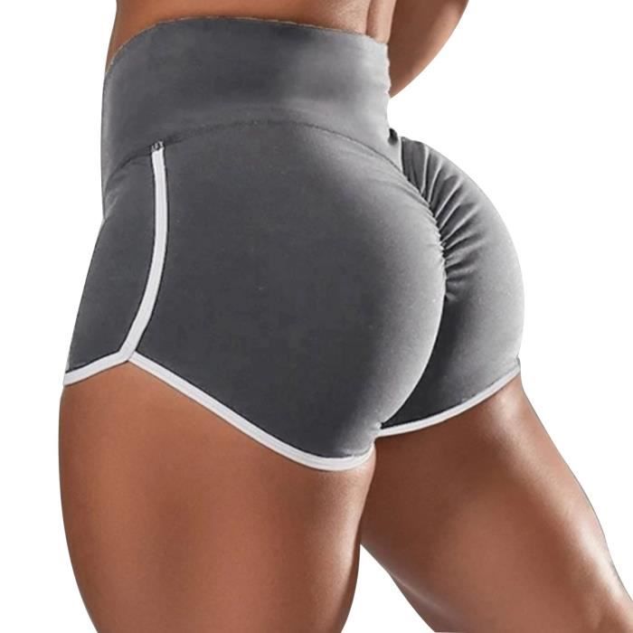 Shorts de Yoga pour Femmes,Short de Sport de Compression Taille Haute pour Femme,Shorts de Fitness pour Femmes avec Poches