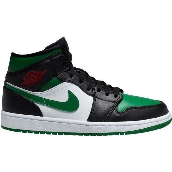 NIKE AIR Baskets Nike Air Jordan 1 Mid Vert - Cdiscount Chaussures