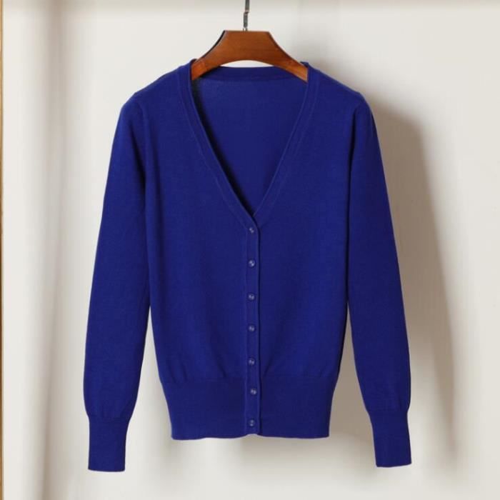 Gilet-cardigan,Pull à Manches Longues Pour Homme, Veste Cardigan, Ample, Décontracté, Pour