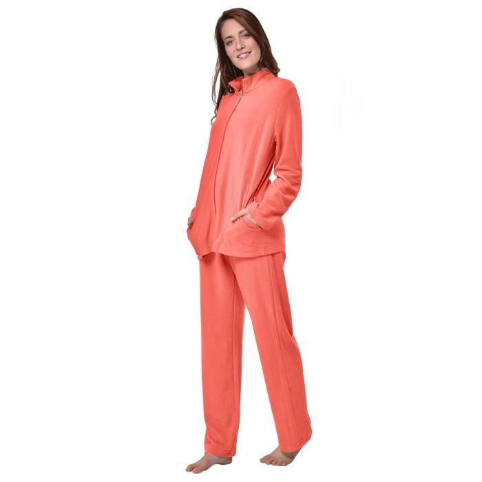 RAIKOU Femmes Polaire Loisirs Survêtement, Tenue d'intérieur Femme, 2 Pièce  Jogging Suit Sport Pyjama Décontracté Tenue Corail - Cdiscount Prêt-à-Porter