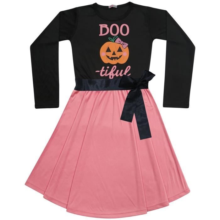 Robe Patineur Fille Imprimé Graffiti - Épaule Dénudée - Taille 5-6 à 13 Ans - Pour été, Fête