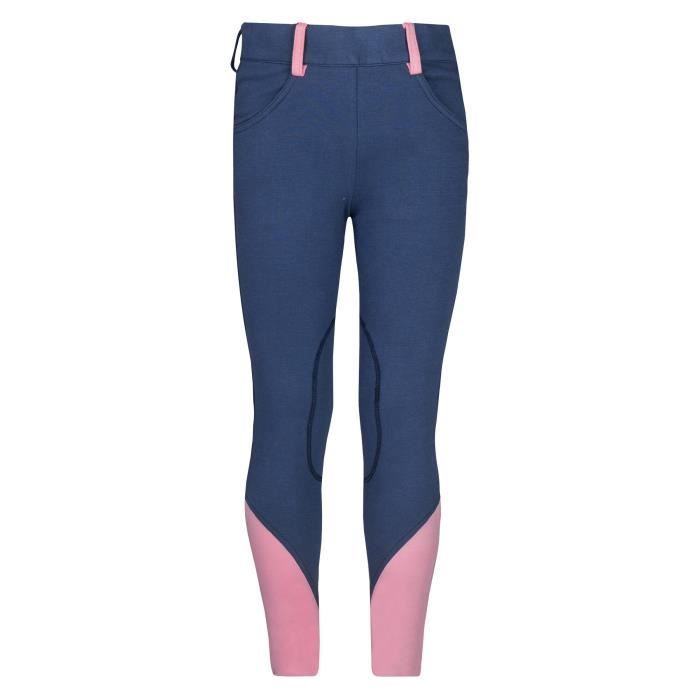 pantalon équitation fille horka presto - 6. bleu - 4 ans