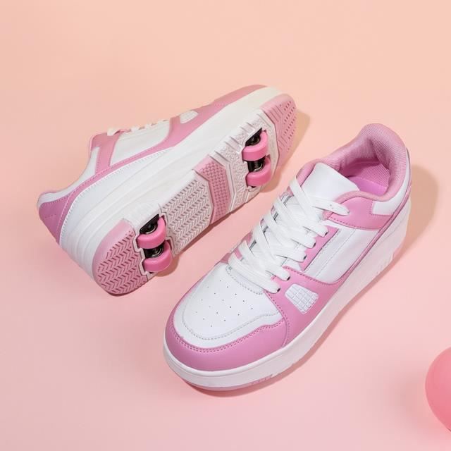 Patins à Roulettes Fille Pointure 26-30 Rollers Roses Sun & à Thoiry Ain 23731876