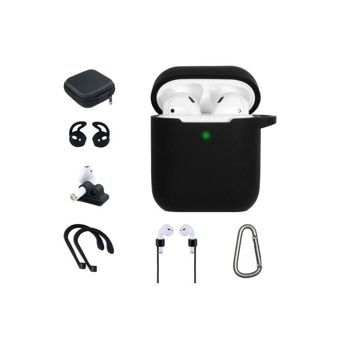 Accessoires audio Onearz Mobile Gear Kit accessoires 7 en 1 pour AirPods 1/2 Noir