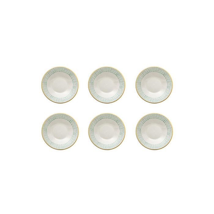 Lot de 6 Coupelles Naples 19cm Menthe