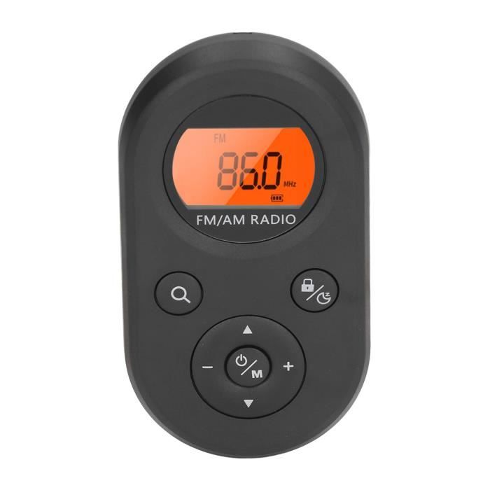 Radio portable AM FM - QIILU - Mini radio de poche - Rétroéclairage ...
