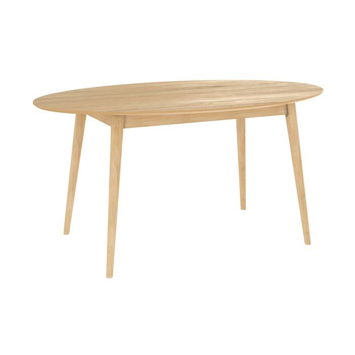 Table ovale 6 personnes en bois clair 150 cm - Eddy - Maison Pavane Table ovale 6 personnes en bois clair 150 cm - Eddy - Maison Pavane