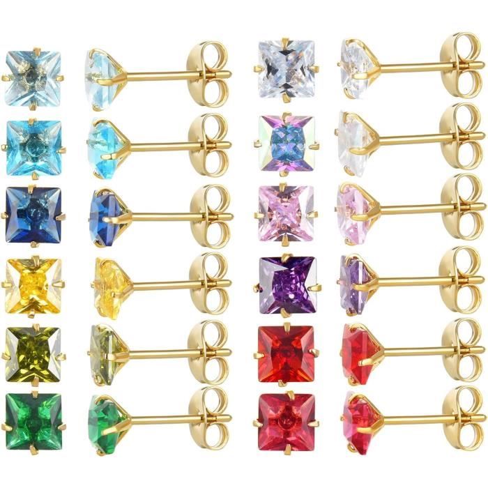 #33 Boucles d'oreilles sur tige main image 1