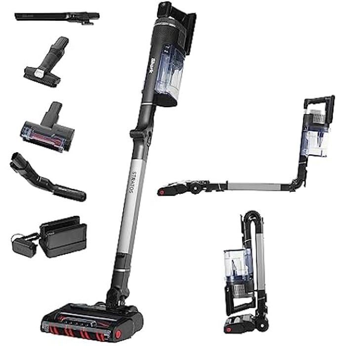 Aspirateur balai sans fil Shark Stratos avec mini brosse motorisée [autonomie 120 minutes] IZ420EUT