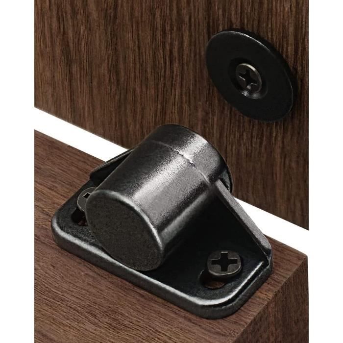 Lot De 2 Aimants Porte Puissants Jiayi Ultra Mince - Portance 12 Kg - Argenté - Neuf