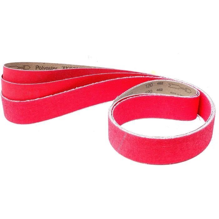 VSM Bande abrasive XK870X 50 x 2000 mm Lot de 3 pièces Grains P80