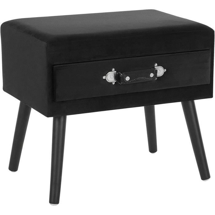 Table de chevet 40 x 30 x 50 cm Bois de teck solide 11020---XIA