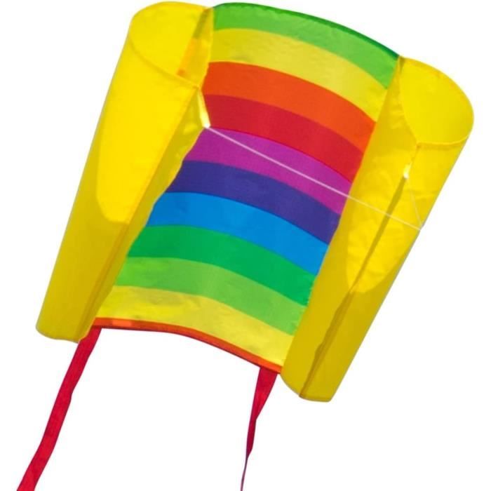 CIM Cerf-Volant monofil - Beach Kite Rainbow - pour Enfants à partir de 6 Ans - Dimensions