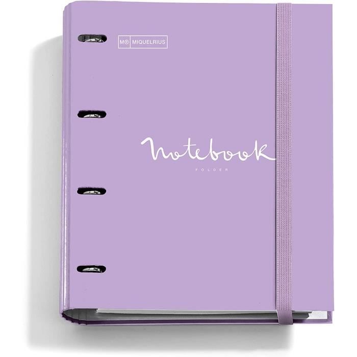 Recharge De Feuilles A4 Quadrillées 5x5 Mm - 150 Feuilles 90g/m² En 5 Couleurs Pastel - Perforation Standard Pour Classeur - Fournitures Scolaires/organisation