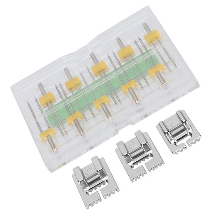 Ckpsms Marque -# 64042 1pièce Pied-BICHE À 3 Aiguilles 6.4MM Compatible Avec /Remplacement Pour Machine à Coudre COVERSTITCH De Marque JUKI KANSAI Marque Yamato