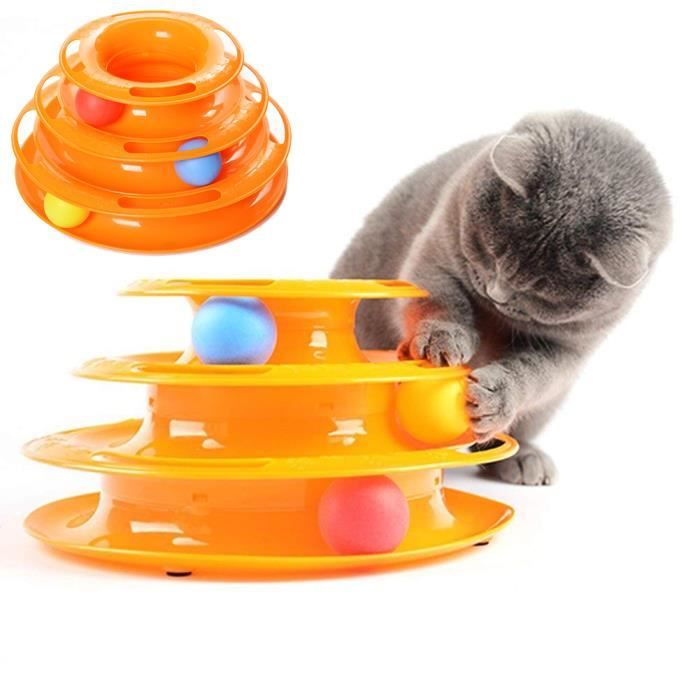 Comparer les prix de Jeux Labyrinthe bille Jouet 3 Balles &3 Couches Plastique pour Chat Chien Animaux de compagnie Jouets Amusant Interactif