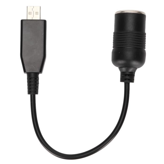 COC-7842372347405-USB vers allumecigare de voiture USB vers Voiture, Port vers Prise Femelle USBC Allume-cigare 12 V son videoprojec