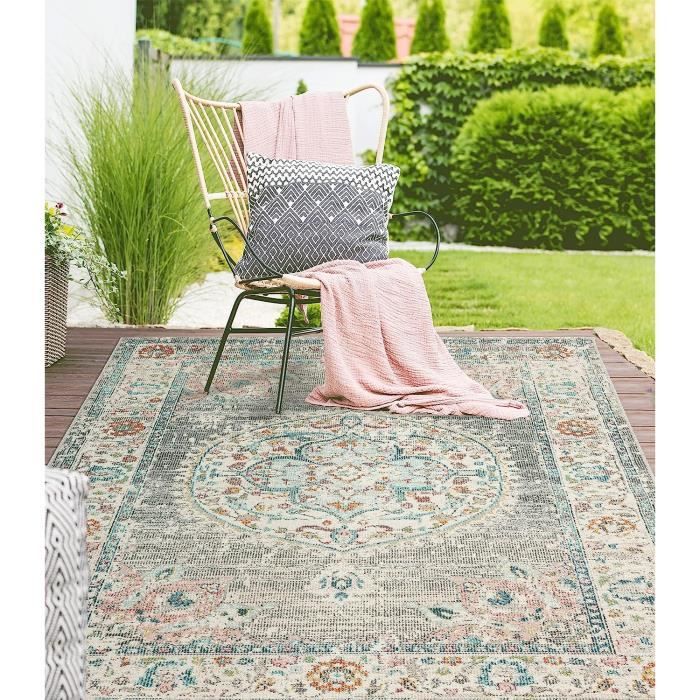 Tapis Moderne Extra Doux - THE CARPET - Salsa Outdoor - Gris - 120x170 cm