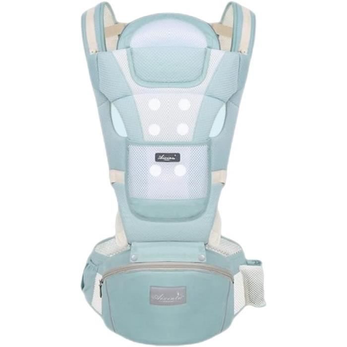 Porte-bébé Ergonomique MOBUTOFU - Tissu Coton & Maille, Réglable 0-36 Mois - Dos Respirant Pour Portage Face Au Monde Ou Contre Soi Porte Bebe Dos