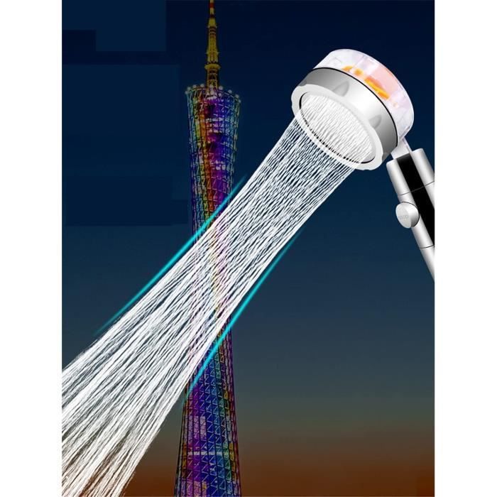Pommeau De Douche économique Avec Filtre Dabeto - Rotatif 360°, Fonction Stop - Anti-calcaire, Protection Peau - Doré