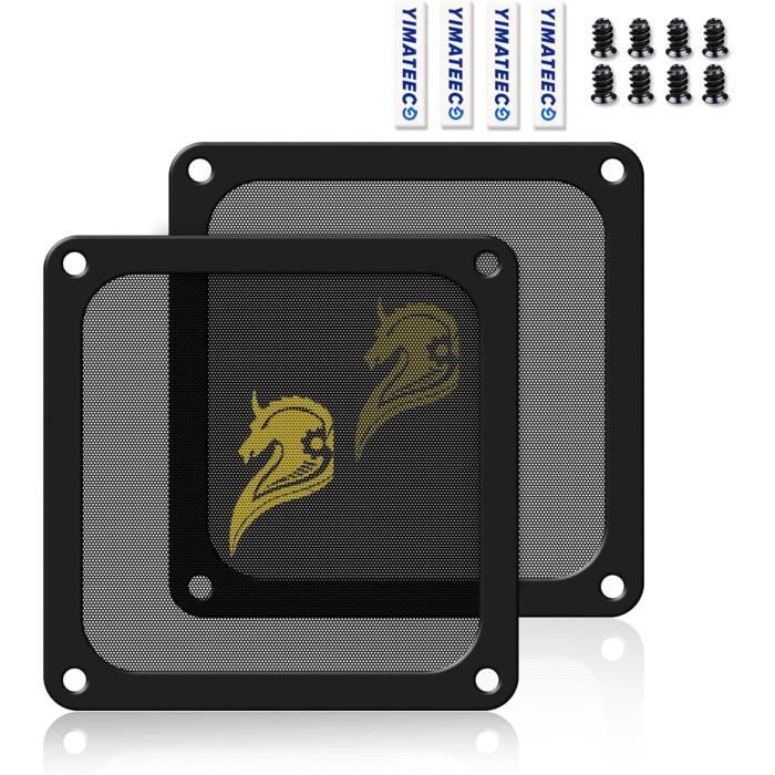 Lot De 4 Filtres à Poussière Magnétiques Pour Ventilateur PC - Taille 240x120 Mm - Lavables - Compatible Châssis Métallique