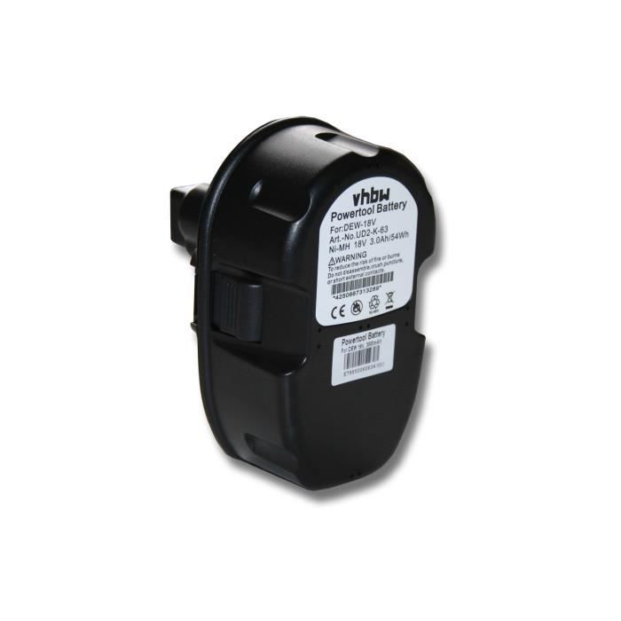 Lot De 3 Batteries Compatibles DEWALT 18V 3000mAh - Type DE9039 - Visiodirect