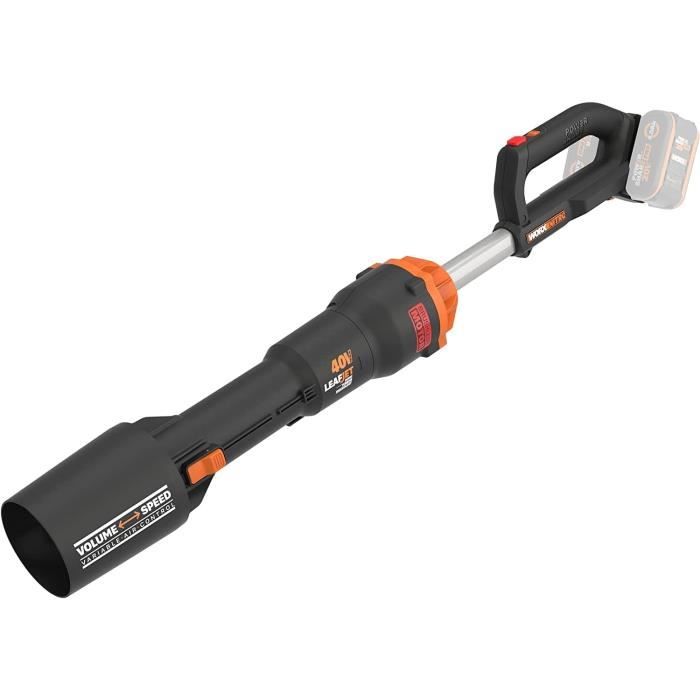 WORX Nitro Souffleur BRUSHLESS sans Fil 40V WG585E.9 Vitesse de soufflerie 266kmh 2 Modes de Vitesses Variable Turbine Technologies supersonique livré sans Batterie ni Chargeur - vue 10