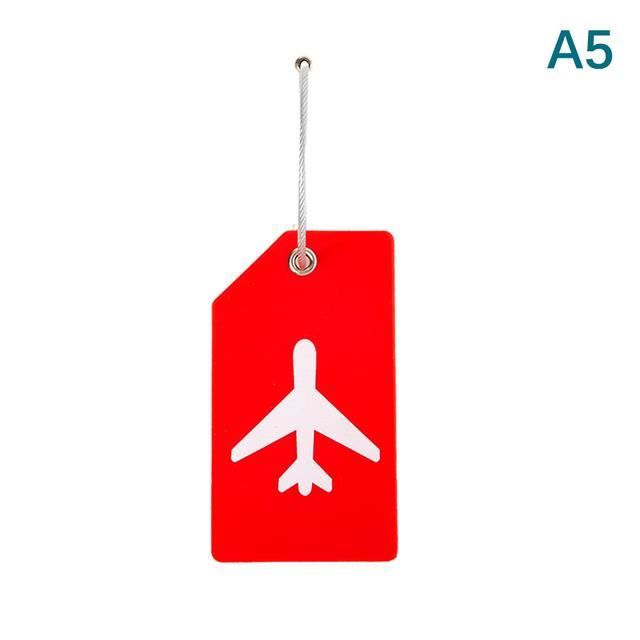 Lot De 4 étiquettes à Bagages En Aluminium – 4 Couleurs – 3 X 1,25 Pouces