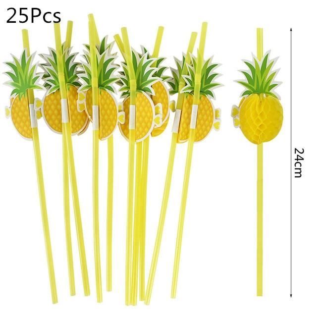C03 25pcs Ete Fete D Anniversaire Decoration De Gateau Tropical Luau Tortue Feuille Flamant Pics Cupcake Pour Hawaii Fete De Mariag Cdiscount Maison