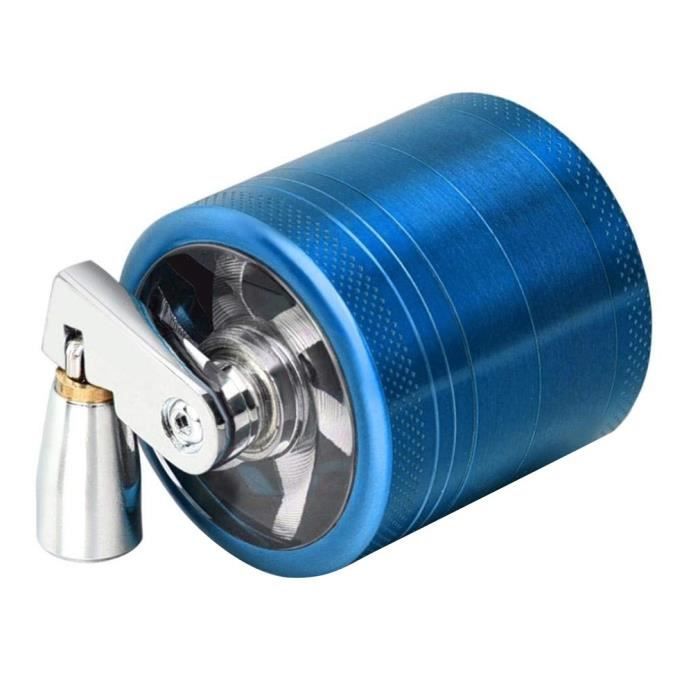 Grinder 4 Parties Rap Drill 40 Mm - Broyeur Herbes Tabac Épices En Aluminium Zinc Magnétique - Qualité Premium