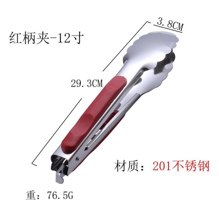 Pince Barbecue Pince Cuisine en Acier Inoxydable et Silicone Résistant à la Chaleur Set de 2 Pince Barbecue Pince Cuisine en Acier Inoxydable et Silicone Résistant à la Chaleur Set de 2