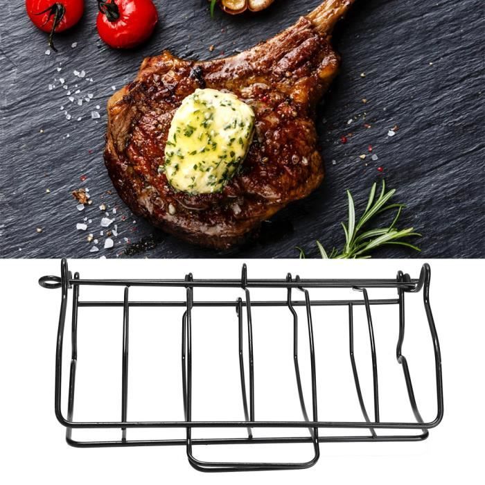 Grille à Poivrons Et Vide-piment En Acier Inoxydable Pour Barbecue - Support 18 Trous, Pour Jalapeños Et Ailes De Poulet
