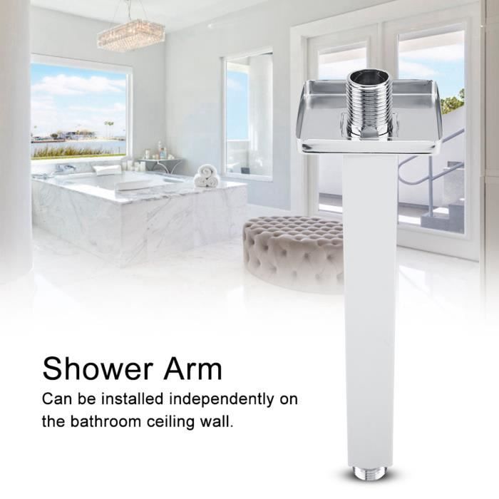 Support Douche Chromé 38cm Bras De Douche NearMoon Chromé 38 Cm - Fixation Acier Inoxydable Bras Douche Nearmoon Chromé 38cm
