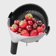 Magic Rotate Coupe-légumes avec panier de vidange Cuisine multifonctionnelle Veggie Fruit Shredder Râpe Trancheuse-1