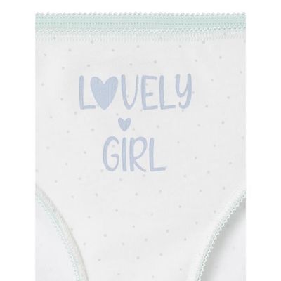 VERTBAUDET Lot de 7 culottes fille fantaisie BASICS cru 12A cru