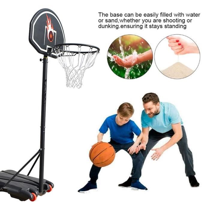 Panier de basket sur roulettes pour enfants Spordas