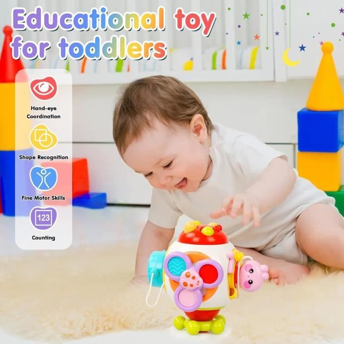 Jeux Sensoriel Bébé Jouet Montessori Eveil Activite Educatif Jouet Bebe  Cadeau Naissance 6 8 9 12 18 Mois Enfant 1 an Garçon Fille - Cdiscount Jeux  - Jouets