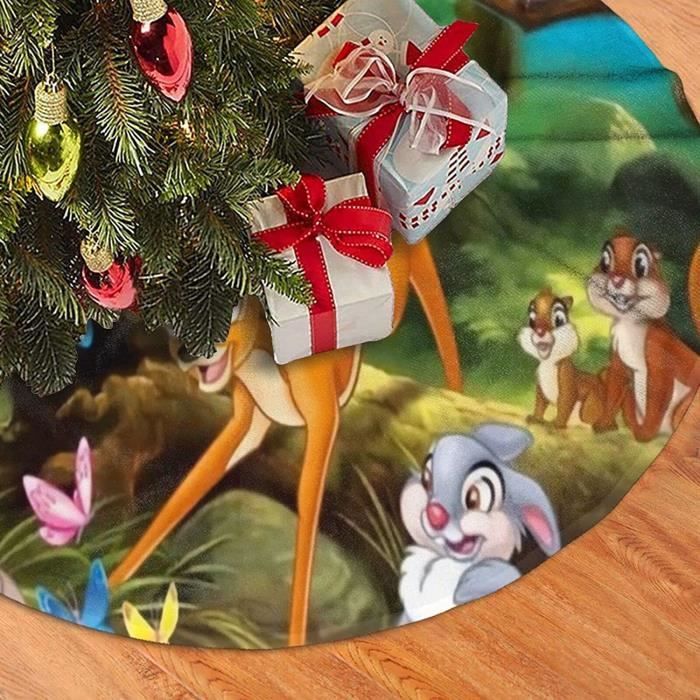 Dessin anime Bambi Jupe de sapin de Noel Blanche Neige Tapis de sapin de Noel Tapis de base 76cm 10 Cdiscount Maison