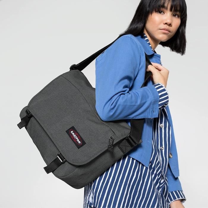 Eastpak Delegate + Sac Bandouliere, 39 cm, 20 L, Gris (Black Denim) -  Cdiscount Bagagerie - Maroquinerie