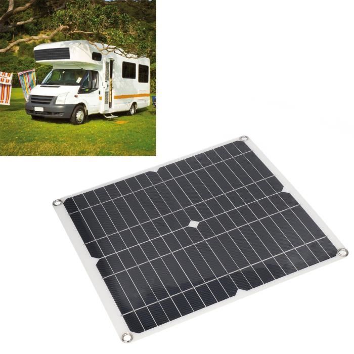 Kit panneau solaire 25W 18V avec regulateur charge 100A monocristallin Kit panneau solaire 25W 18V avec regulateur charge 100A monocristallin